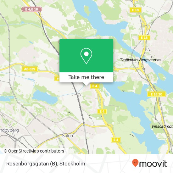 Rosenborgsgatan (B) karta