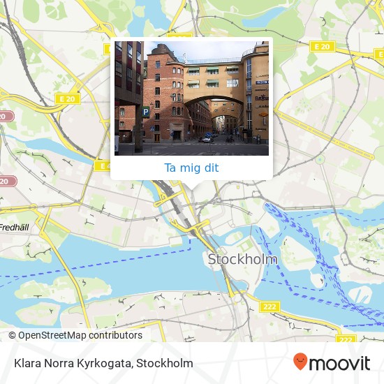 Klara Norra Kyrkogata karta