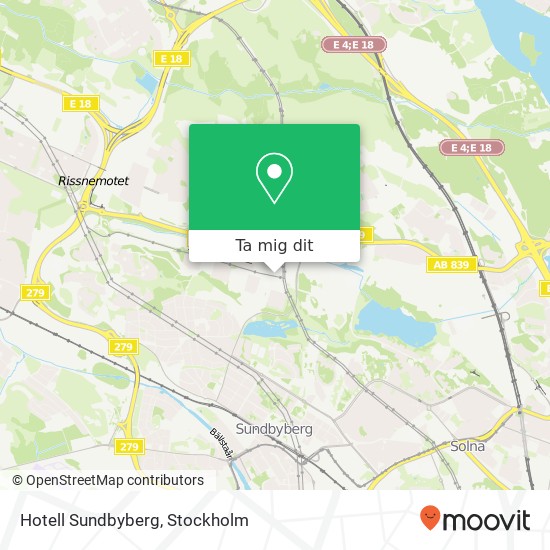 Hotell Sundbyberg karta