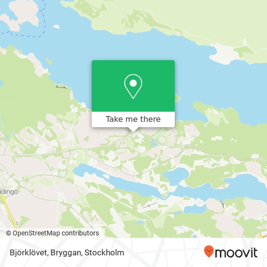Björklövet, Bryggan karta