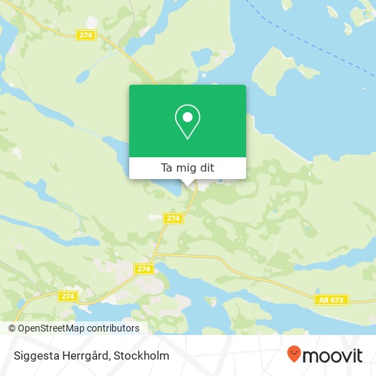 Siggesta Herrgård karta