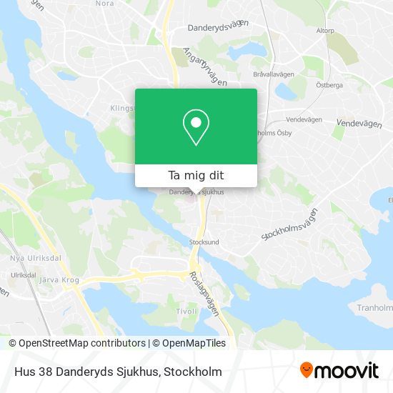 Hus 38 Danderyds Sjukhus karta