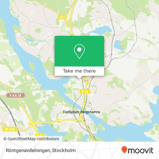 Röntgenavdelningen karta