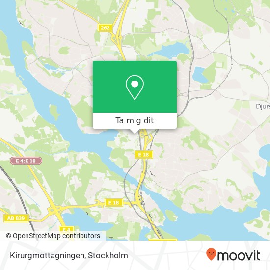 Kirurgmottagningen karta