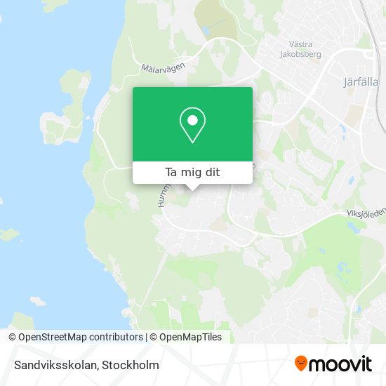 Sandviksskolan karta