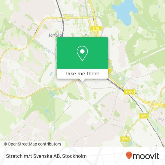 Stretch m/t Svenska AB karta