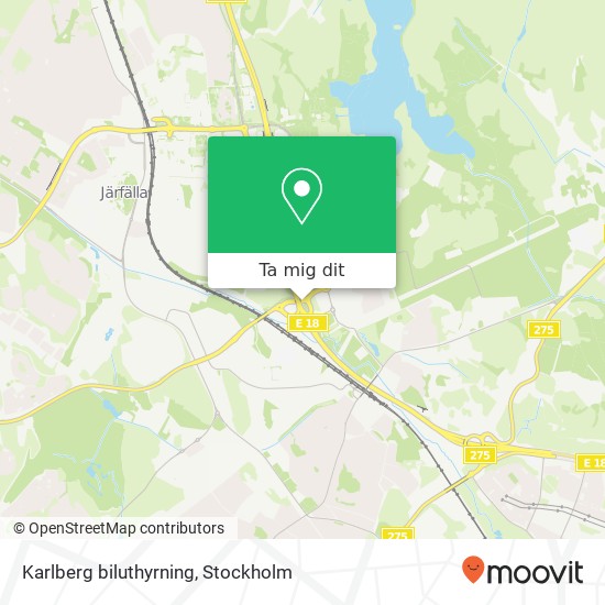 Karlberg biluthyrning karta