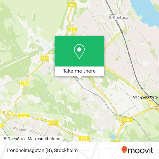 Trondheimsgatan (B) karta