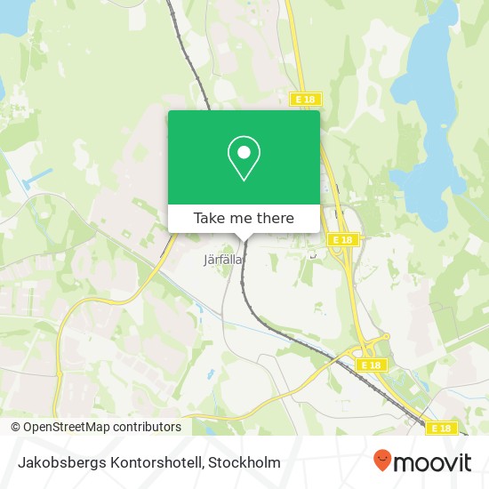 Jakobsbergs Kontorshotell karta