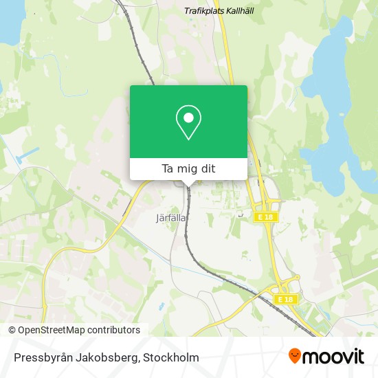 Pressbyrån Jakobsberg karta