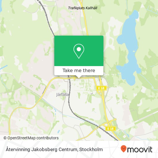 Återvinning Jakobsberg Centrum karta