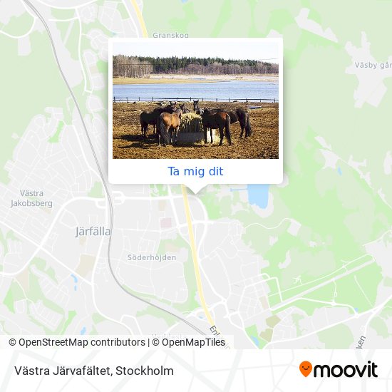 Västra Järvafältet karta