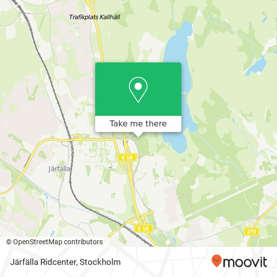 Järfälla Ridcenter karta