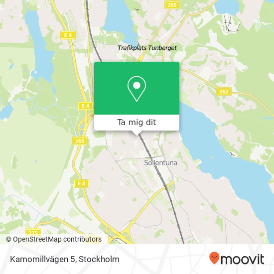 Kamomillvägen 5 karta