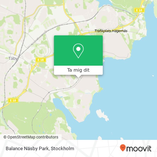 Balance Näsby Park karta