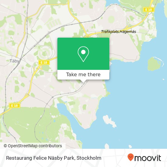 Restaurang Felice Näsby Park karta