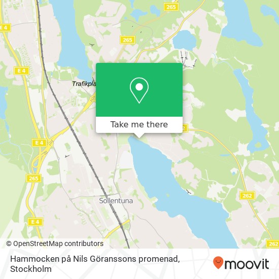 Hammocken på Nils Göranssons promenad karta