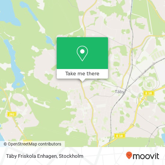 Täby Friskola Enhagen karta