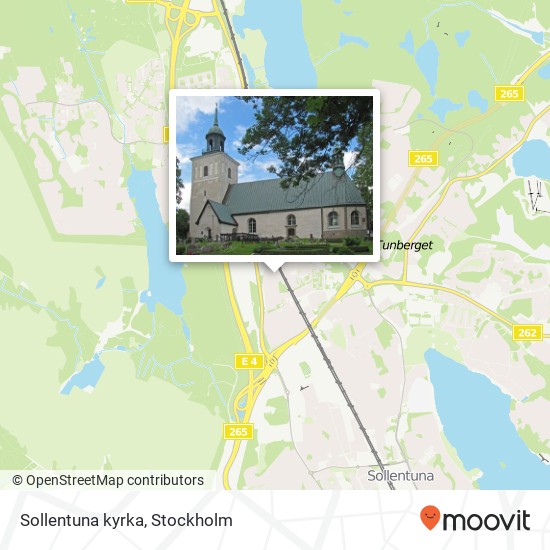 Sollentuna kyrka karta