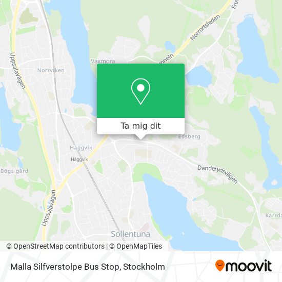 Malla Silfverstolpe Bus Stop karta