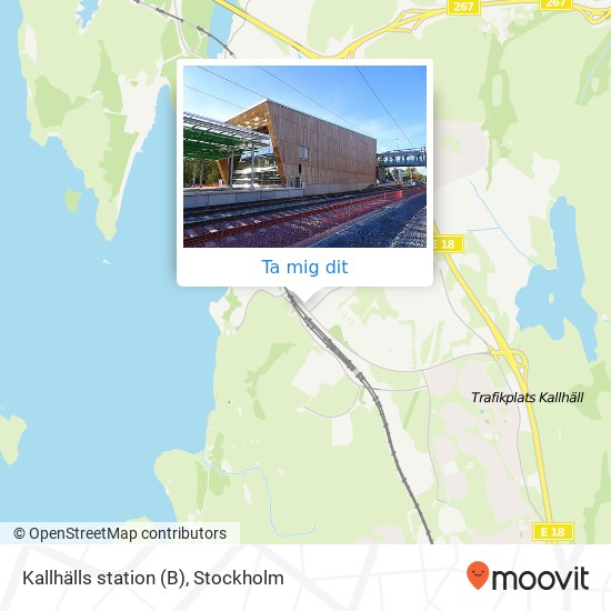 Kallhälls station (B) karta