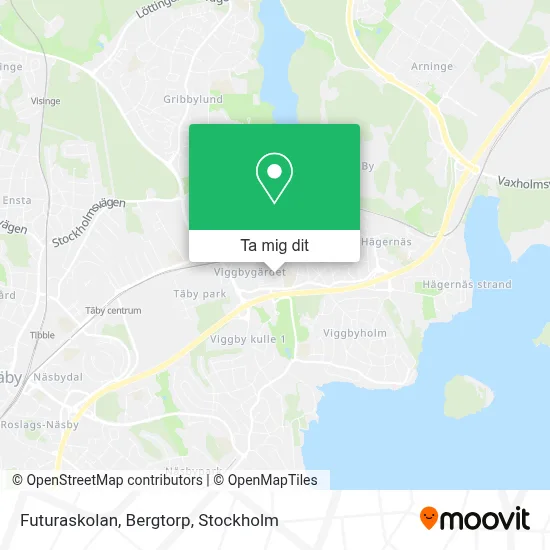 Futuraskolan, Bergtorp karta