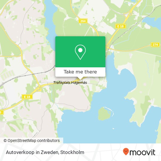 Autoverkoop in Zweden karta