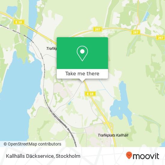 Kallhälls Däckservice karta