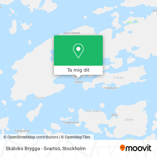 Skälviks Brygga - Svartsö karta