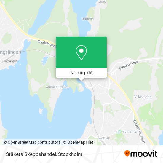 Stäkets Skeppshandel karta