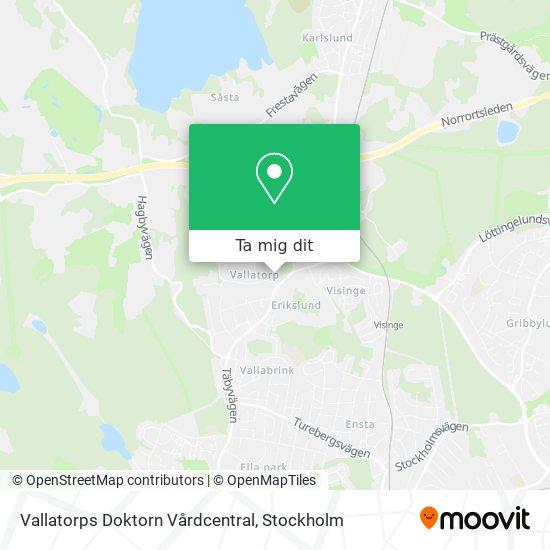 Vallatorps Doktorn Vårdcentral karta