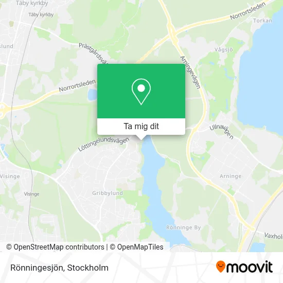 Rönningesjön karta