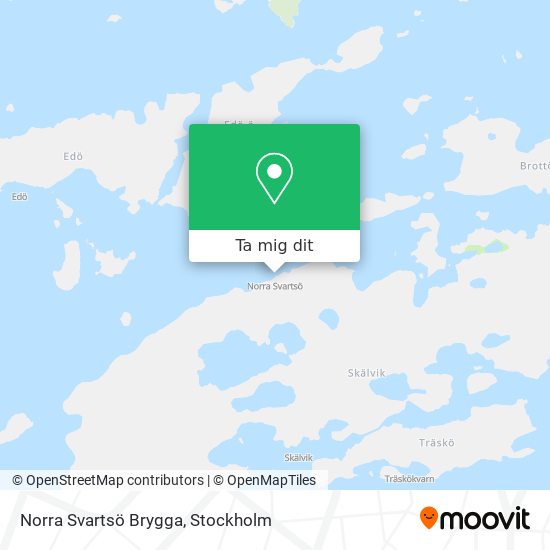 Norra Svartsö Brygga karta