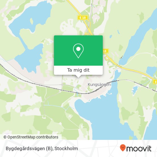 Bygdegårdsvägen karta