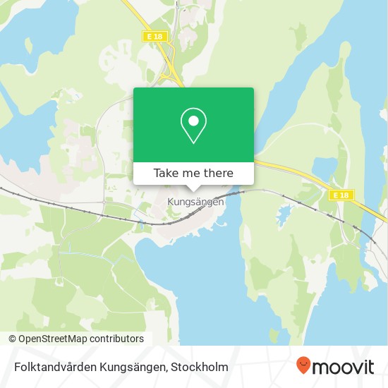 Folktandvården Kungsängen karta