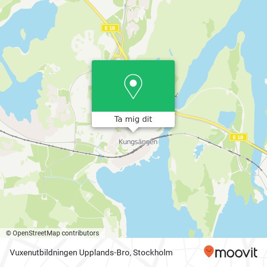 Vuxenutbildningen Upplands-Bro karta