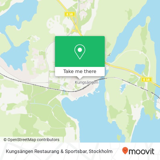 Kungsängen Restaurang & Sportsbar karta