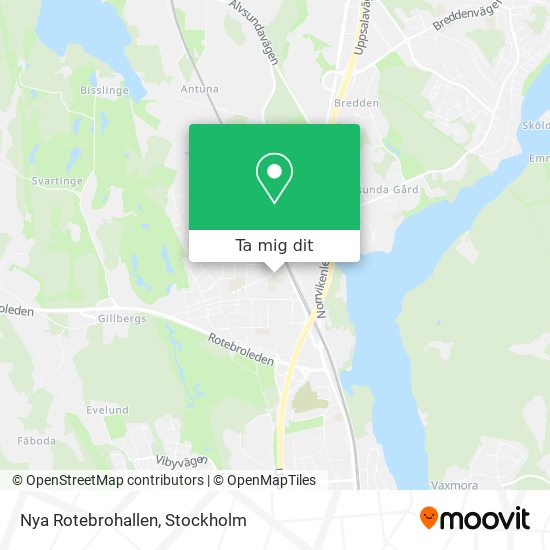 Nya Rotebrohallen karta