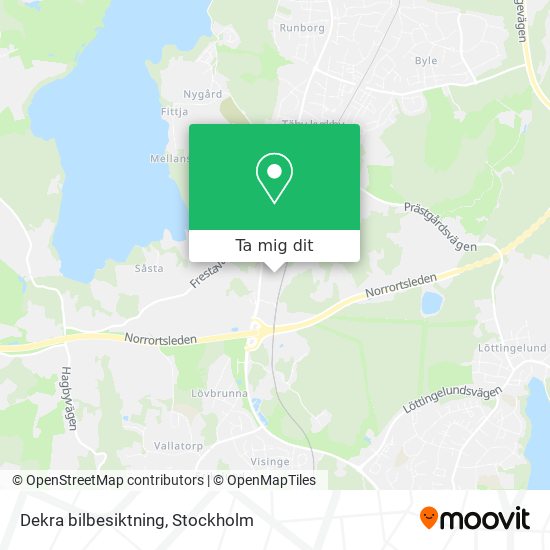 Dekra bilbesiktning karta