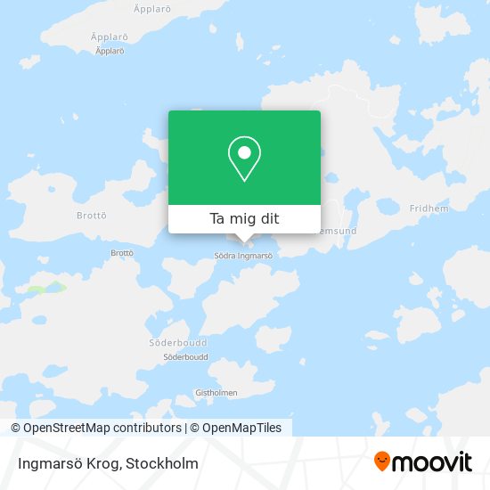 Ingmarsö Krog karta