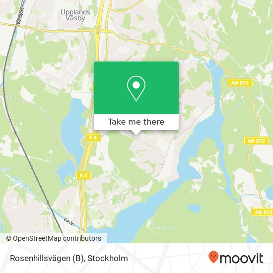 Rosenhillsvägen (B) karta