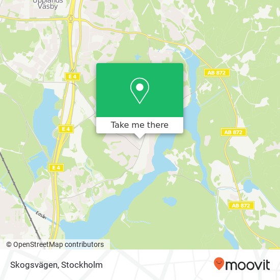 Skogsvägen karta