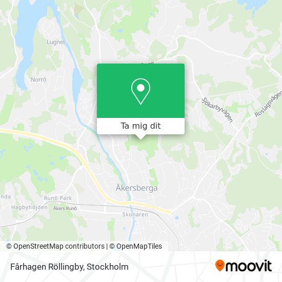 Fårhagen Röllingby karta