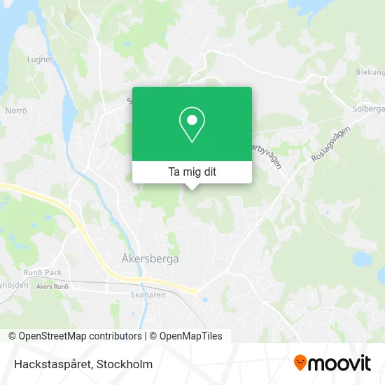 Hackstaspåret karta