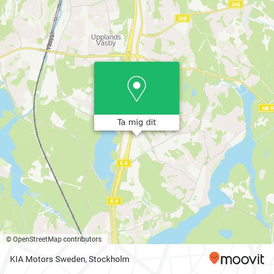 KIA Motors Sweden karta