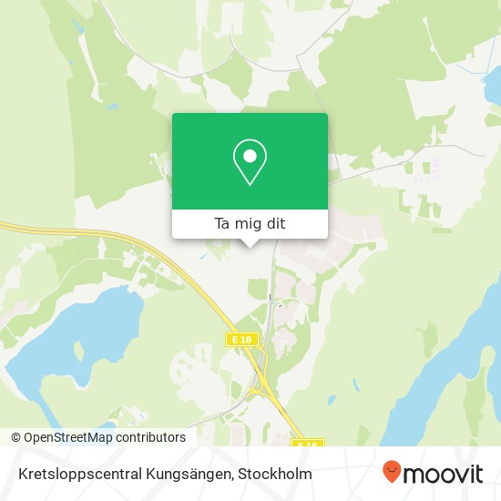 Kretsloppscentral Kungsängen karta