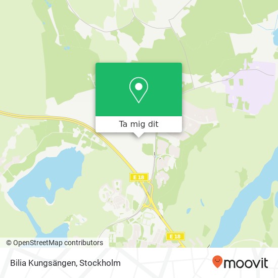 Bilia Kungsängen karta