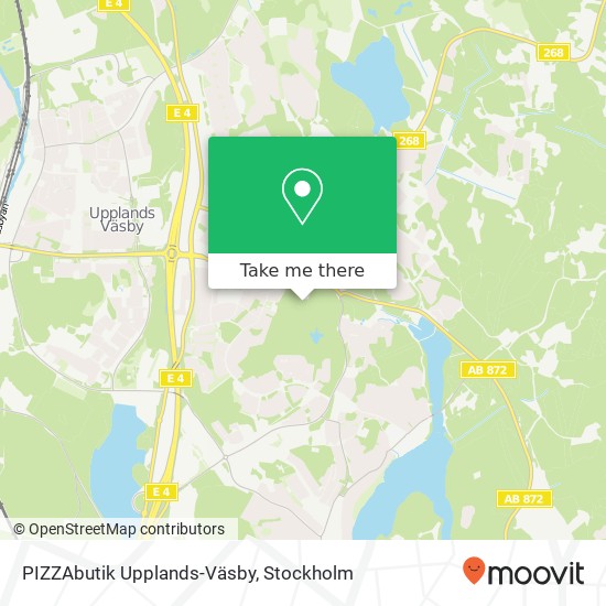 PIZZAbutik Upplands-Väsby karta