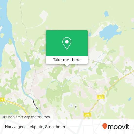 Harvvägens Lekplats karta