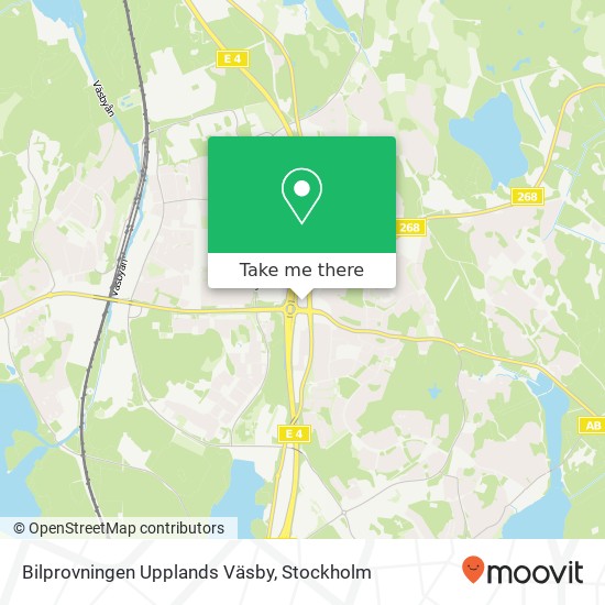 Bilprovningen Upplands Väsby karta
